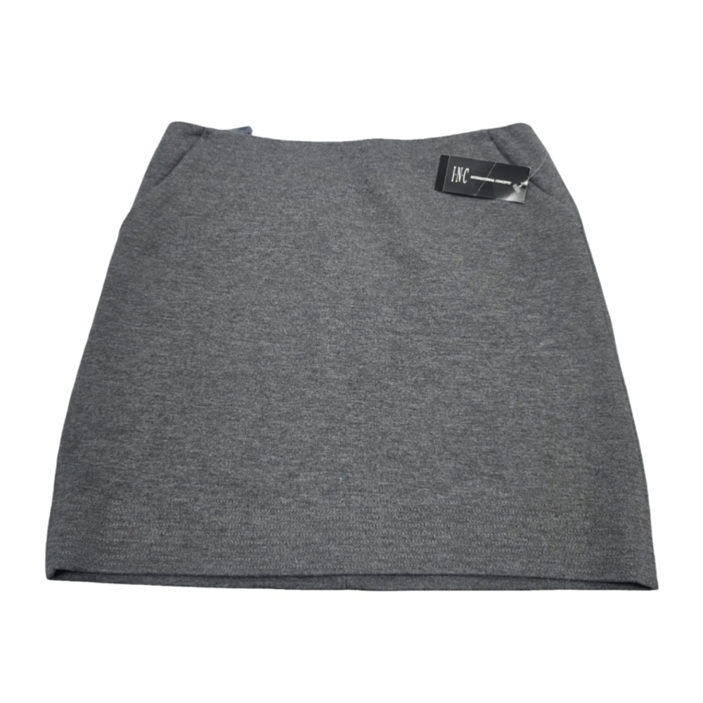 INC International Concepts Women's Gray Skirt-Size 8